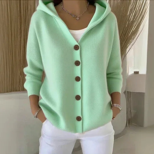 Willow | Hooded Button Cardigan