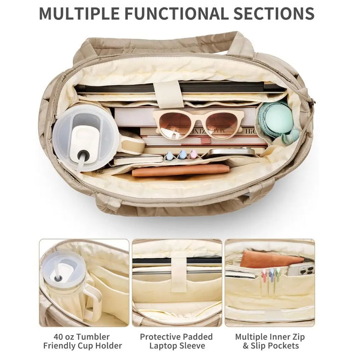 Odrina | Beige Quotidiano Carryall