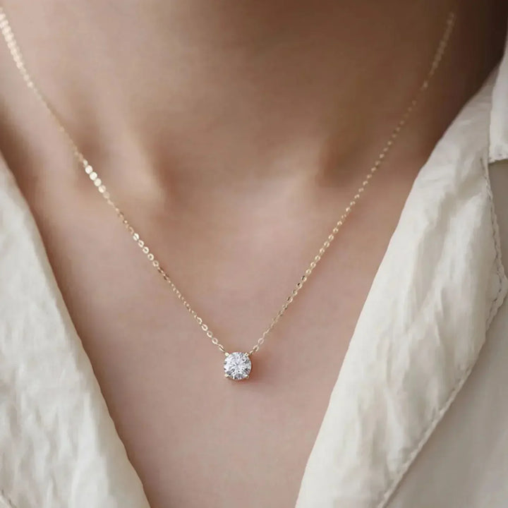 Collana Placcato Oro con Zirconi