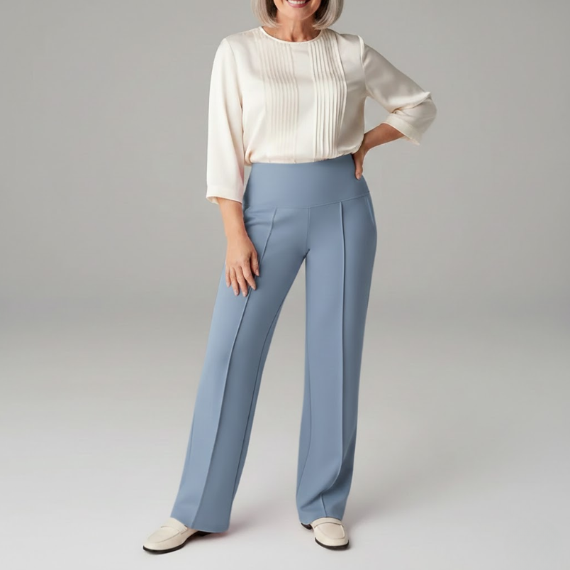 Marli | Flattering Tapered Leg Comfort Pantaloni with Pockets