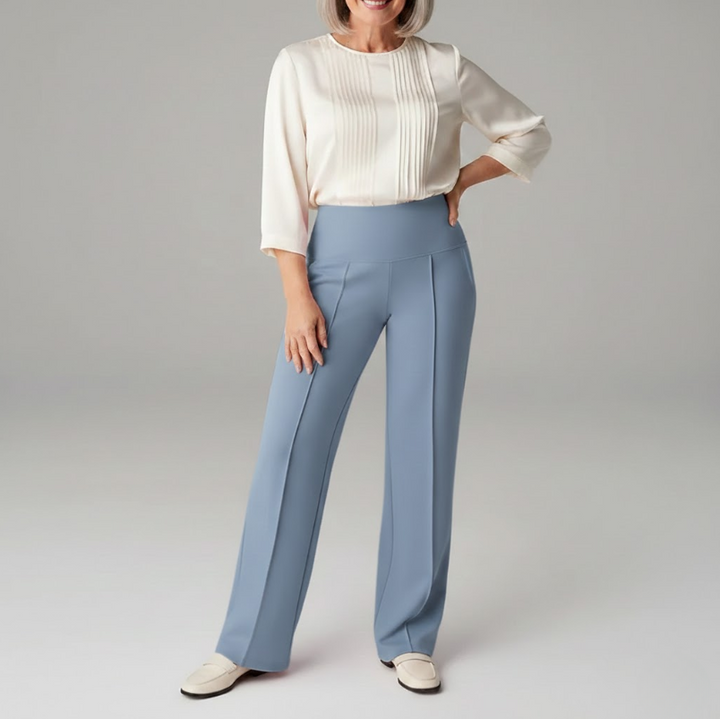 Marli | Flattering Tapered Leg Comfort Pantaloni with Pockets