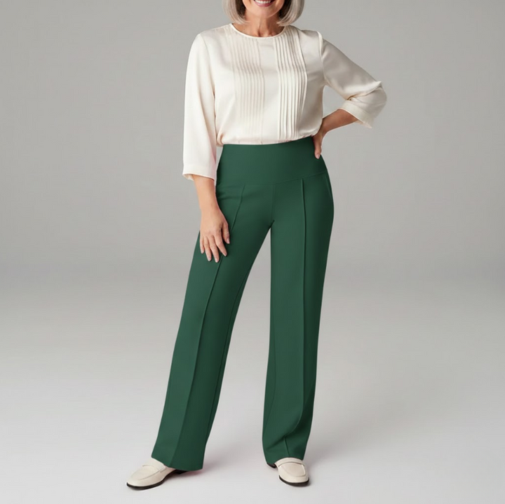 Marli | Flattering Tapered Leg Comfort Pantaloni with Pockets