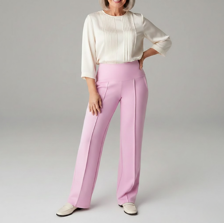 Marli | Flattering Tapered Leg Comfort Pantaloni with Pockets