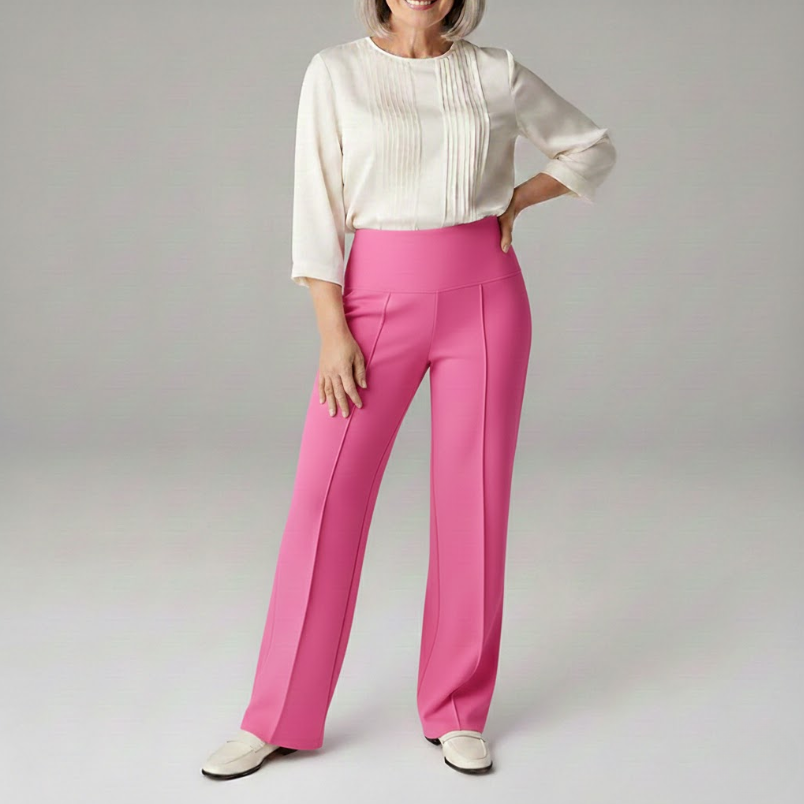 Marli | Flattering Tapered Leg Comfort Pantaloni with Pockets