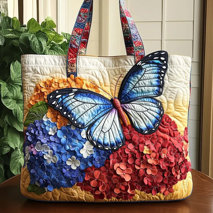 Butterfly Patterns Trapuntato Tote