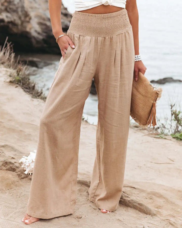 Farrow | Pantaloni Ampi con Vita Elastica