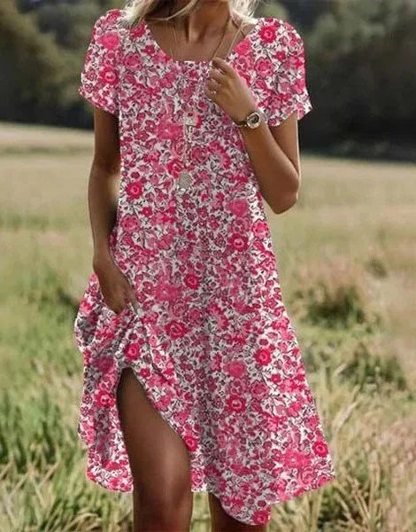 Grisenne | Boho Floreale Spiaggia Abito