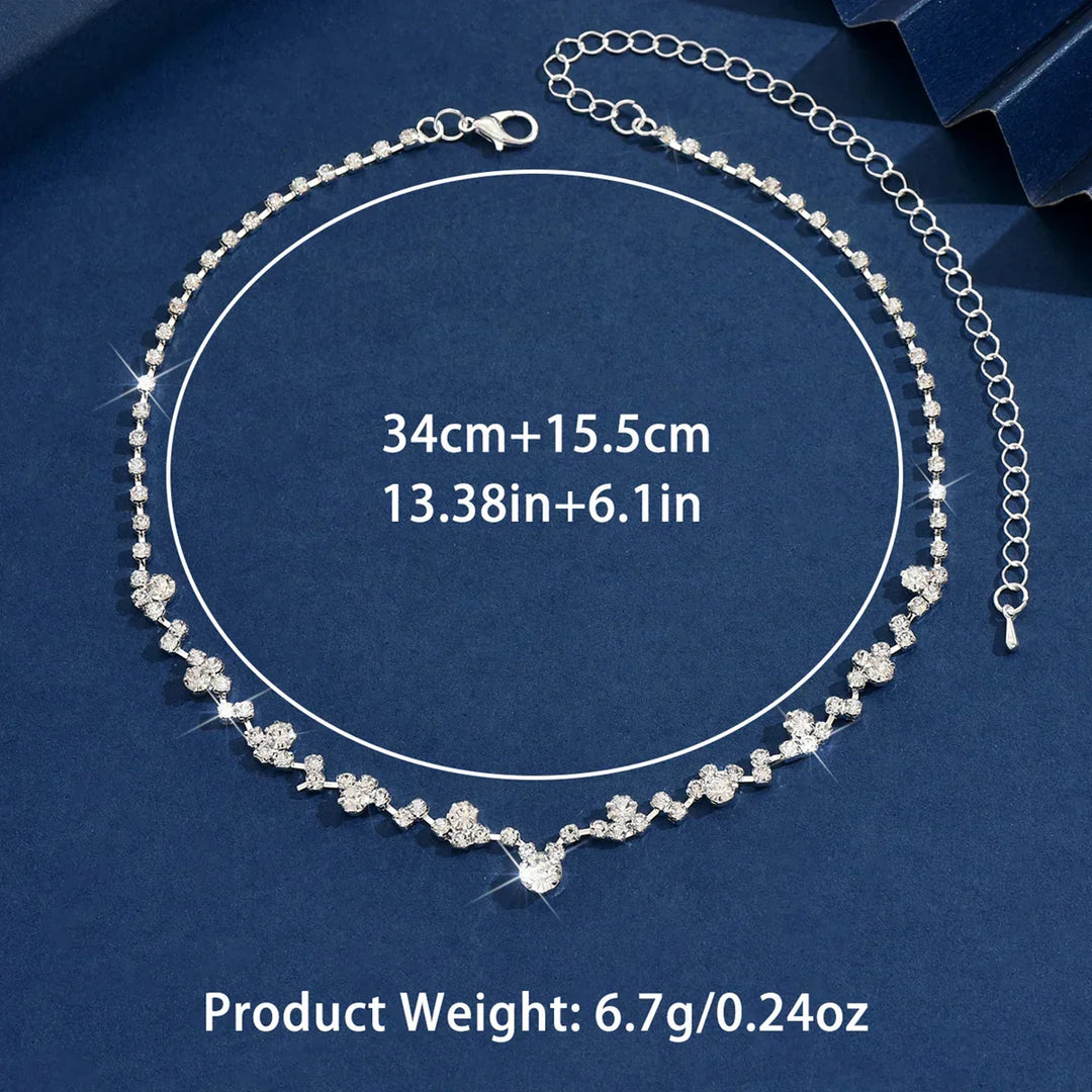 Collana di Mariage Elegante con Diamants
