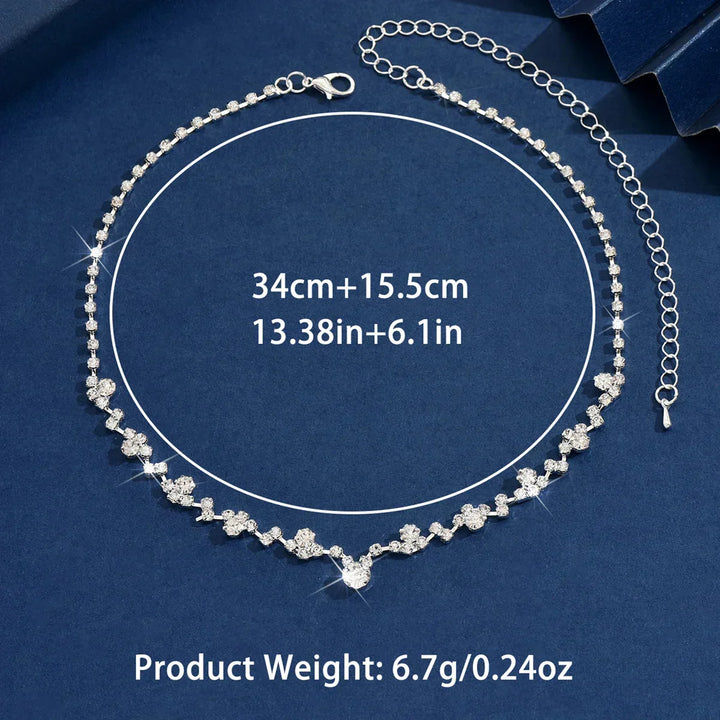 Collana di Mariage Elegante con Diamants