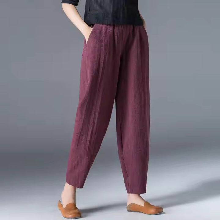Irene | Leggero Estate Pantaloni with Pleated Front