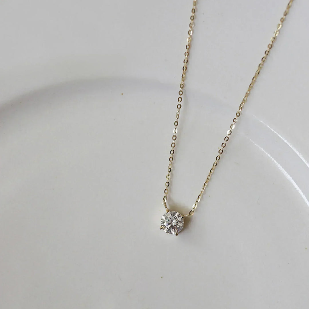 Collana Placcato Oro con Zirconi