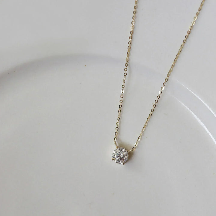 Collana Placcato Oro con Zirconi