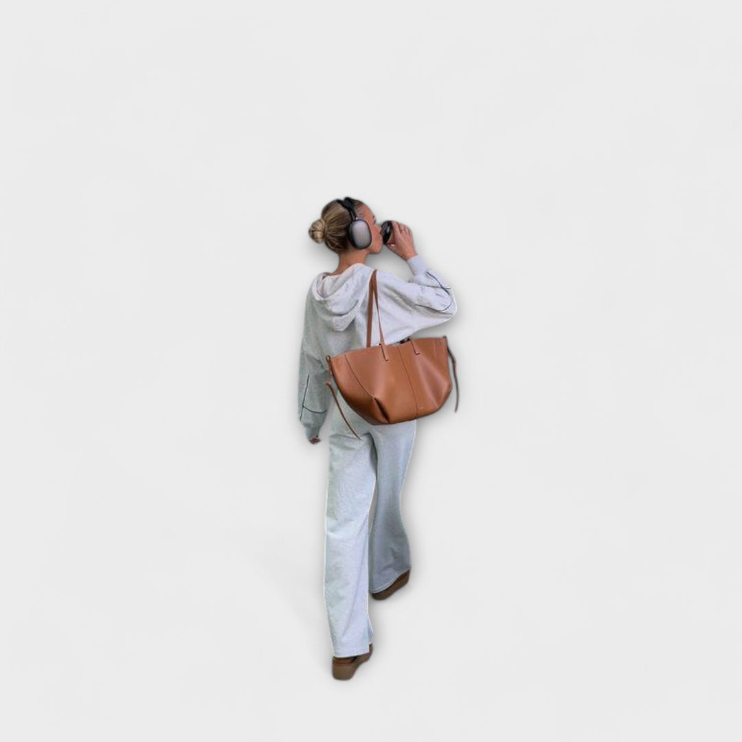 Jovanna | Vintage Pelle Tote Borsa