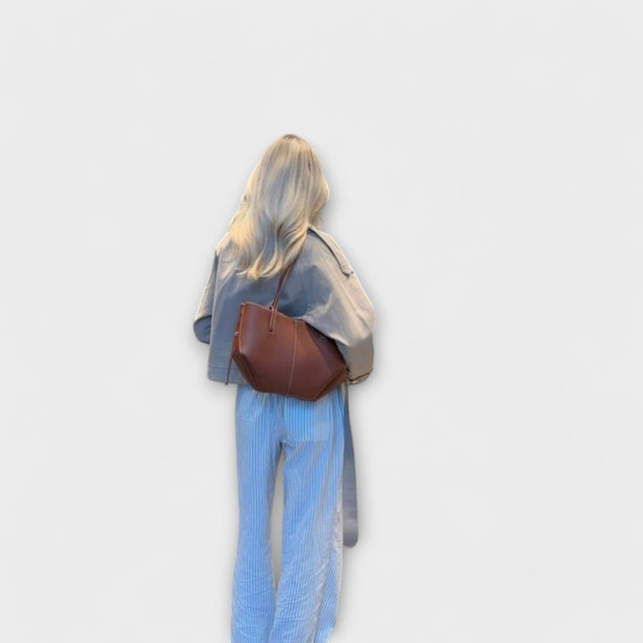 Jovanna | Vintage Pelle Tote Borsa