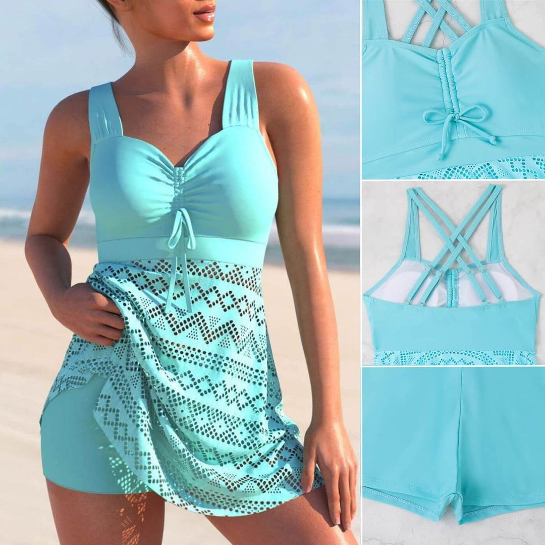 Grace | Ruched Tankini Swim Abito