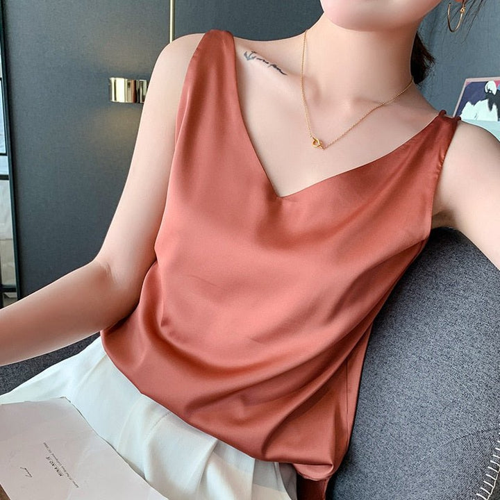 Zola | Minimalist Scollo a V Tank