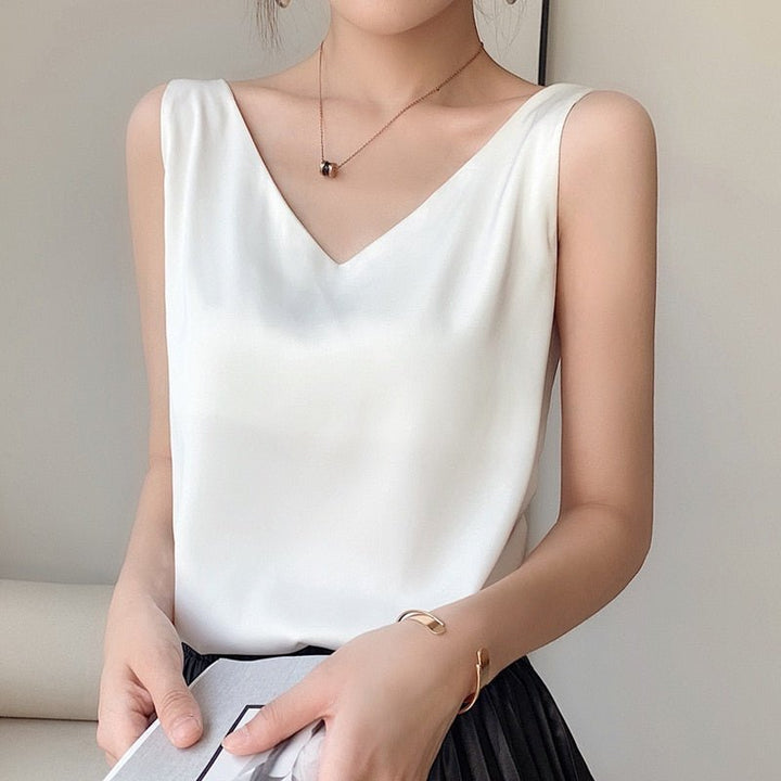 Zola | Minimalist Scollo a V Tank