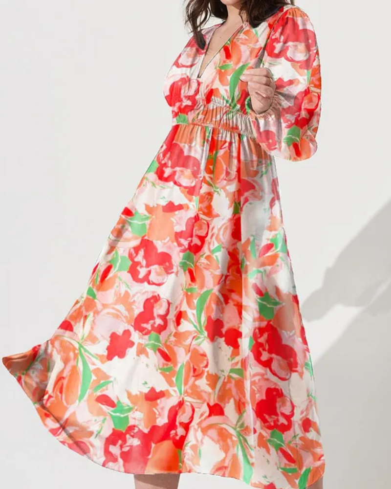 Daisy | Feminine Abito with Floreale Motif