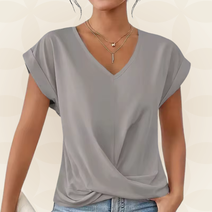 Isla | Scollo a V Draped Top