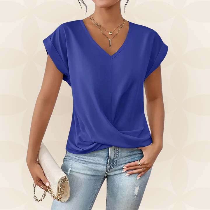 Isla | Scollo a V Draped Top