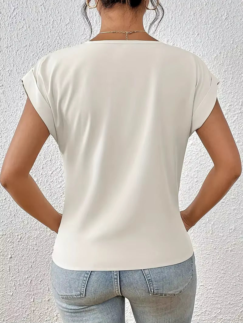 Isla | Scollo a V Draped Top
