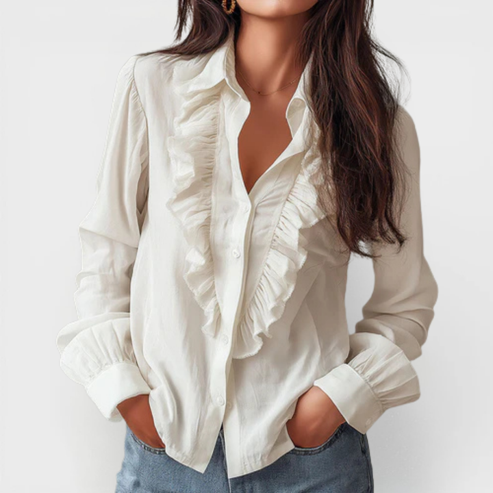 Anna | Ruffled Reversible Camicetta