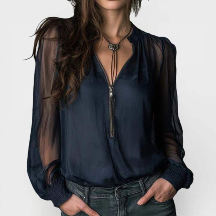 Helen | Half-Zip Maglia Camicetta