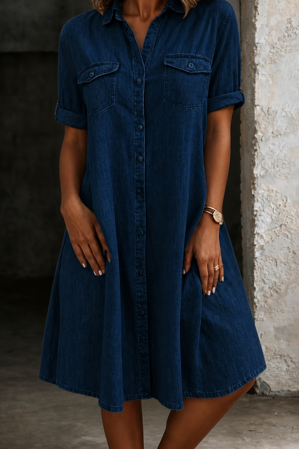 Patricia | Abito Midi Casual Stile Denim