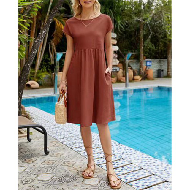 Francesca | Estate Midi Abito with Sleeves