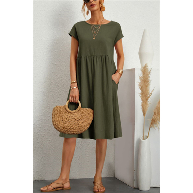 Francesca | Estate Midi Abito with Sleeves
