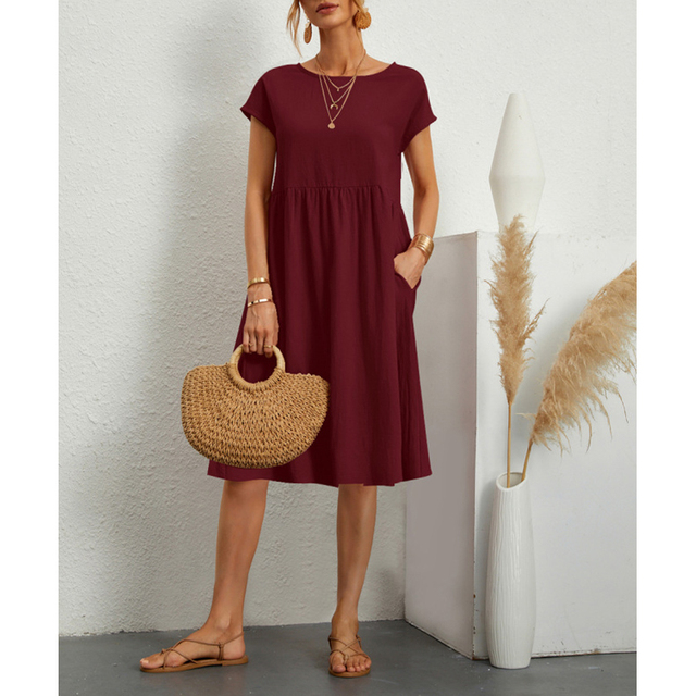 Francesca | Estate Midi Abito with Sleeves