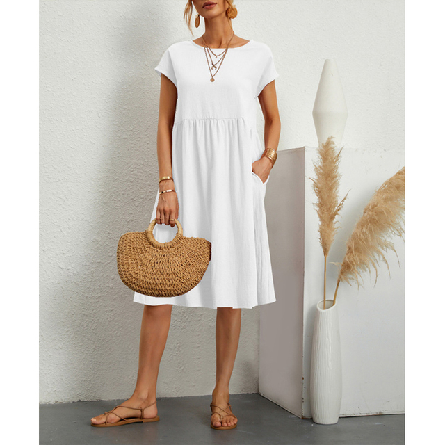 Francesca | Estate Midi Abito with Sleeves