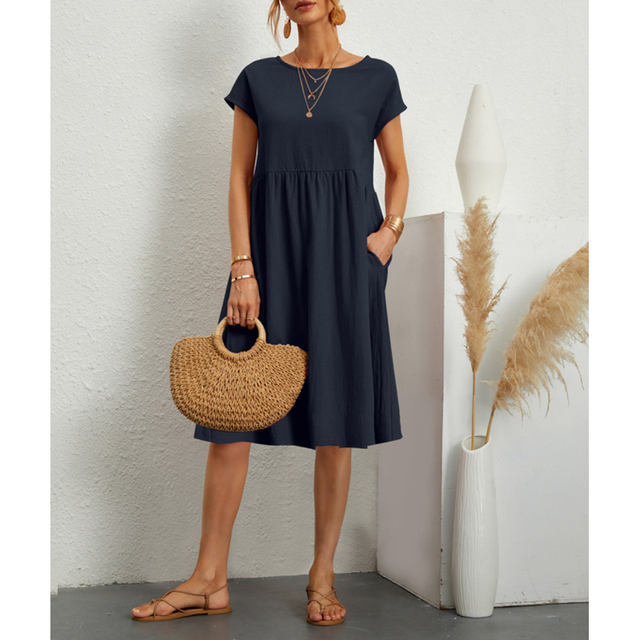 Francesca | Estate Midi Abito with Sleeves