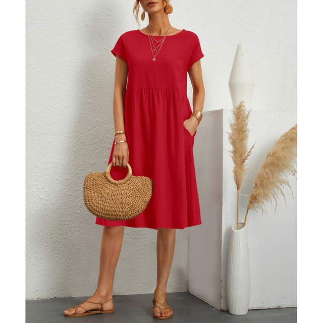 Francesca | Estate Midi Abito with Sleeves