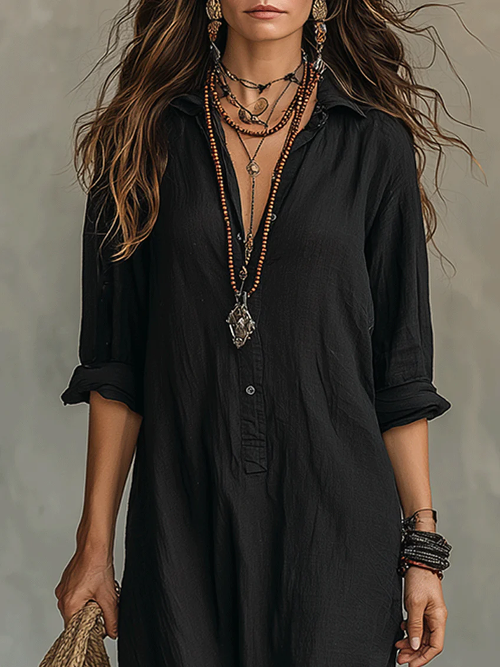 Alessia | Lungo Camicia Abito