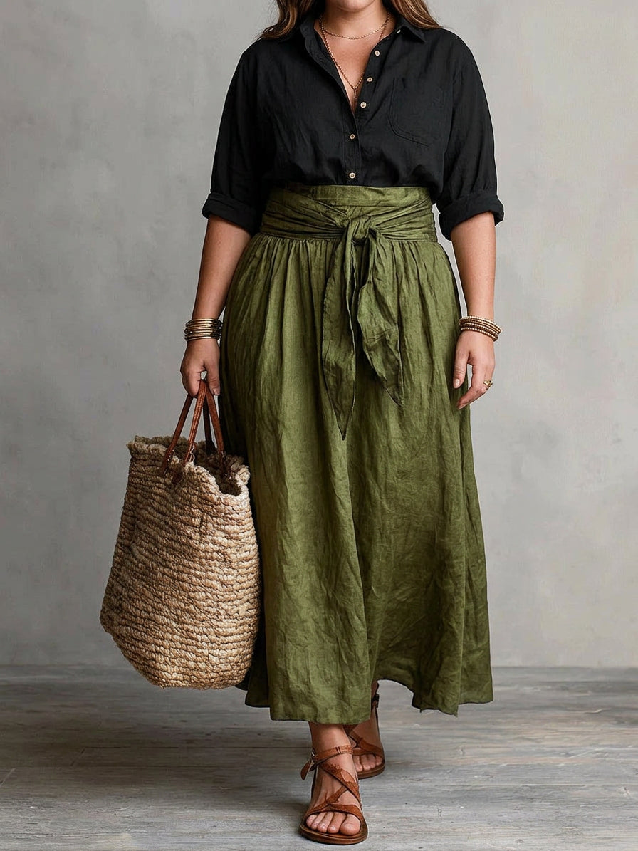Vera | Due Pezzi Maglietta and Midi Gonna Completo