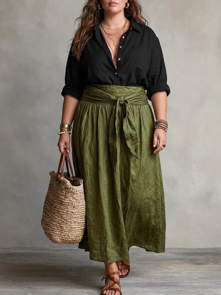 Vera | Due Pezzi Maglietta and Midi Gonna Completo
