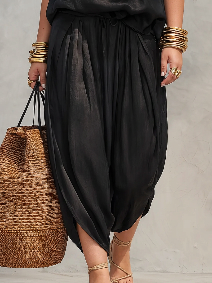 Aurora | Senza Maniche Top and Pleated Pantaloni Completo