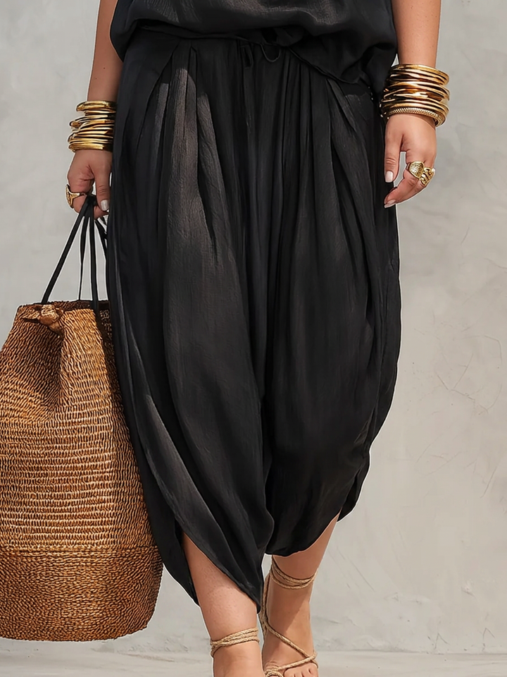 Aurora | Senza Maniche Top and Pleated Pantaloni Completo
