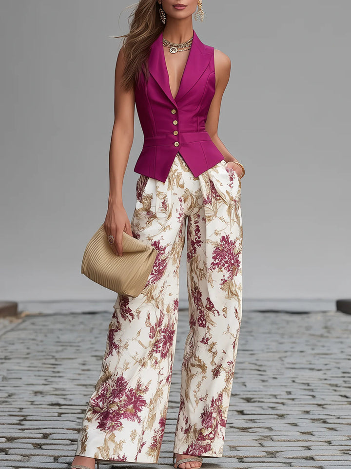 Rosette | Rosa Vest & Pantaloni Completo