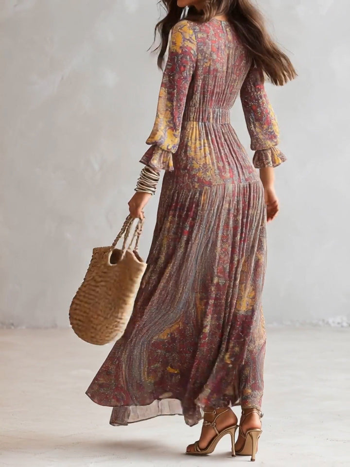 Paislette | Paisley Stampa Chiffon Maxi