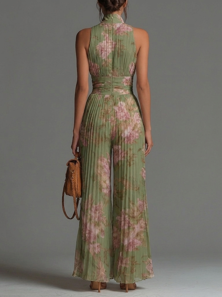 Verdance | Verde Floreale Chiffon Tuta