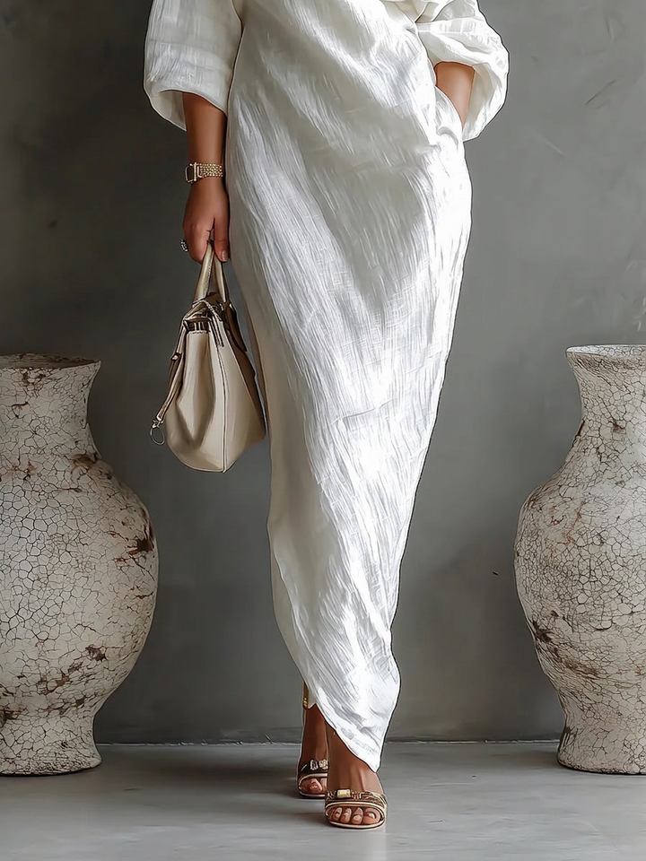 Elise | Elegante Monospalla Maxi Abito