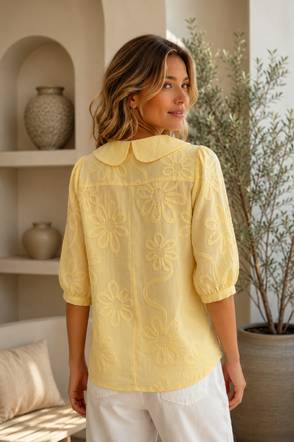 Lawson | Embroidered Collar Detail Camicetta