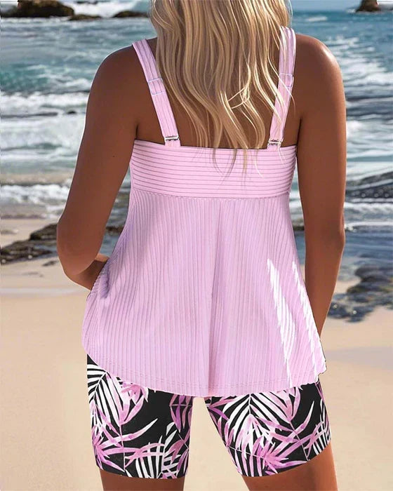 Daphne | Bright a Coste Tankini Shorts