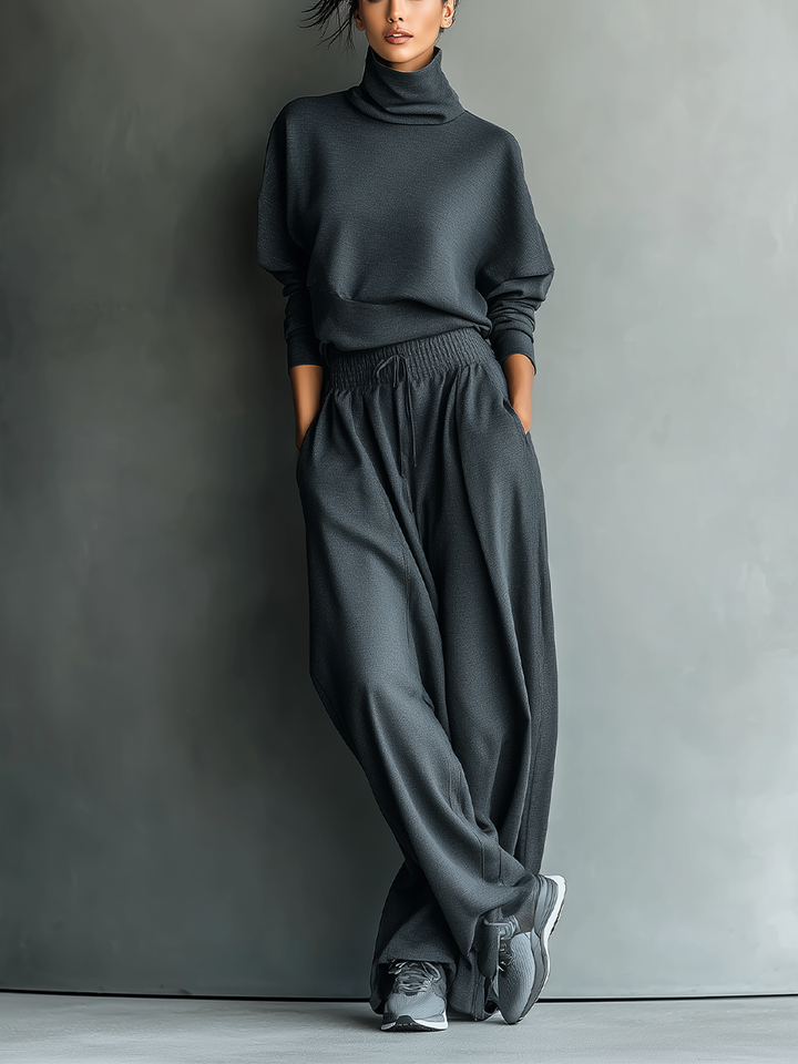 Tara | Completo in Maglia Antracite