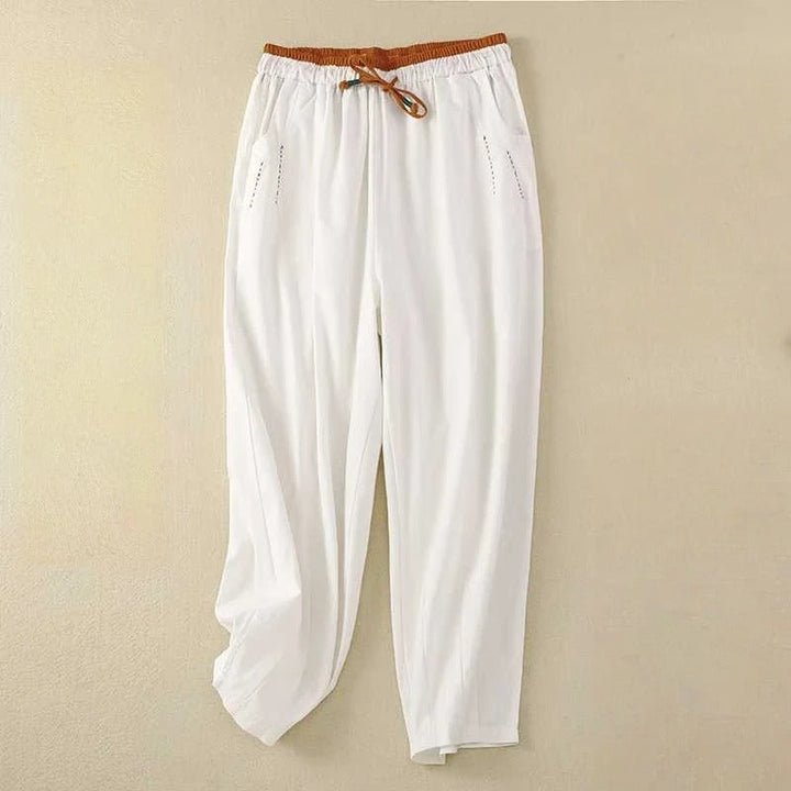 Pearl | Easy Rilassato Estate Pantaloni with Cintura