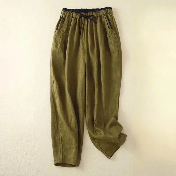 Pearl | Easy Rilassato Estate Pantaloni with Cintura