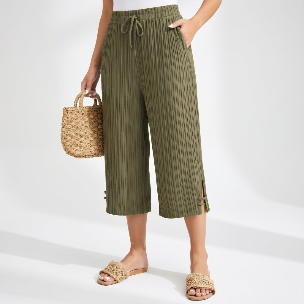 Sunday | Semplice Flowy Estate Pantaloni with Elastic Waist