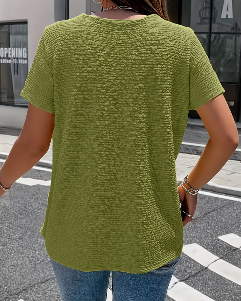 Barbara | T-shirt con Colletto e Bottoni